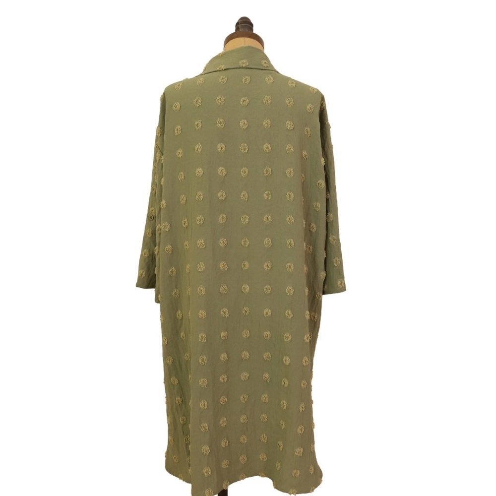 Green Patterned Tunic Dress - Picture 3 of 5